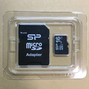 シリコンパワー microSDHCメモリーカード 16GB Class10 SP-MCSDHC16GB10 MicroSD　Silicon-power