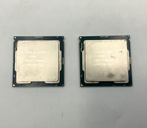 ●中古/cpu/ i7-9700 第9世代 SRG13 3.00GHz 8コア 8スレッド FCLGA1151 2枚セット 管理番号：20240802-28