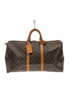 LOUIS VUITTON◆キーポル・バンドリエール55_モノグラム・キャンバス_BRW/PVC/BRW/モノグラム