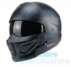 新入荷オートバイバイクヘルメット ハーフヘルメット フルフェイスヘルメット レーシング組立式顎部分着脱できる