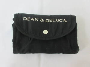 ( う-D1-8010 )DEAN &DELUCA ディーンアンドデルーカ　折りたたみ　エコバッグ　ブラック　黒　中古