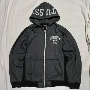 STUSSY ジップアップパーカー Mサイズ ステューシー フルジップパーカー スウェット