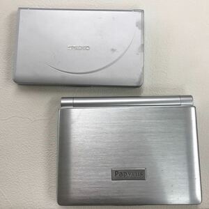 62　中古　100円スタート　ジャンク　電子辞書　2台　部品取り　修理　不動品　現状品　SEIKO　SHARP　　