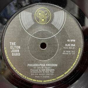 ◆UKorg7”s!◆THE ELTON JOHN BAND◆PHILADELPHIA FREEDOM◆