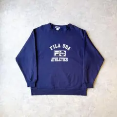 90s カナダ製 vintage FILA フィラ カレッジ スウェット 古着