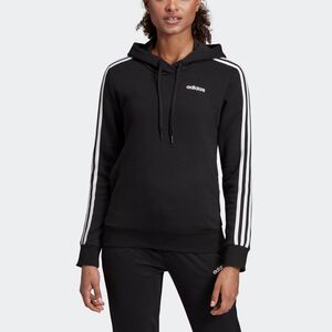 ★アディダス adidas 新品 レディース 裏起毛 3ストライプス スウェット プルオーバー パーカー 黒 XLサイズ [EI0708-OT] 二 参★QWER★