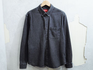 Supreme Herringbone Denim Shirt ヘリンボーン デニムシャツ Black S シュプリーム