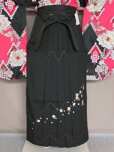 女袴 袴 刺繍柄入り袴 送料無料 お仕立て上がり サイズ99 X3414B-LL