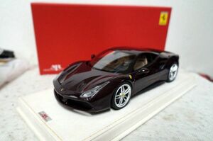 MRコレクション フェラーリ 488 GTB 1/18 ミニカー 茶系