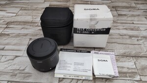 0612k2012 シグマ SIGMA TELE CONVERTER 2X テレコンバーター TC-2001 キヤノン用