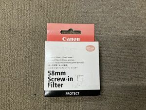 即決　Canon 58mm Screw-in Filter レンズフィルター　EF LENS