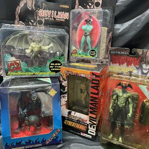 未開封新品【デビルマンフィギュア レディー音声時計 デッドストック５点セット】GELMER DEVILMAN FIGURES 正規品 永井豪