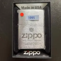 【USED】zippo 1995年 vintage レギュラーヘアライン ロゴ入