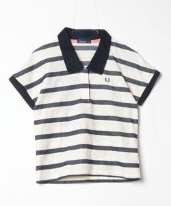 「FRED PERRY」 半袖ポロシャツ 10 ネイビー レディース