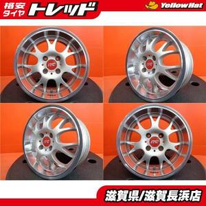 深リム 中古ホイール 4本 RAYS SEBRING ITC SPORT MESH 15インチ 6.5J +38 4H-100 レイズ カップホイール