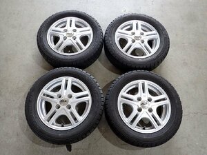 YS9046【送料無料155/65R13】ekワゴン オッティ ライフ プレオ ミニカなどに 中古スタッドレス ▼13×4J 100/4H ET42▼