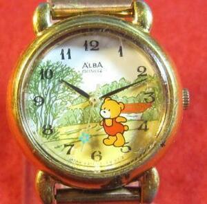 DN17) ★完動腕時計★Seiko セイコー Disney ★Winnie-the-Pooh くまのプーさん★お友達