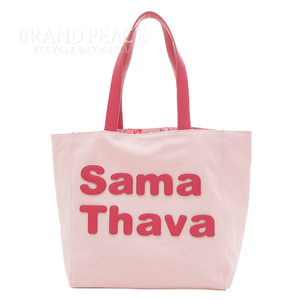 サマンサタバサ ミニーマウス サマタバパッチワークトートバッグ キャンバス ピンク ブランドピース
