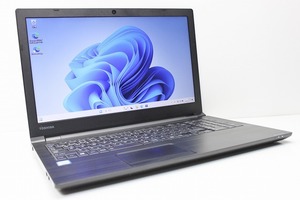 ノートパソコン Windows11 中古 東芝 Dynabook B65 大画面 15.6インチ 第8世代 Core i3 SSD256GB メモリ4GB カメラ 10キー