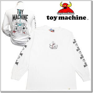 トイマシーン toy machine BLOOD HAND LONG TEE TMFELT2-WHITE-M ロンT 長袖Tシャツ カットソー