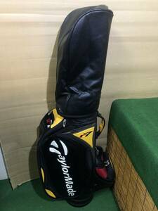 送料無料/おてがる配送☆中古品 TaylorMade テーラーメイド r7 キャディバッグ/キャディーバッグ ［4646］※フードに難アリ/ベルトなし