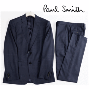 《Paul Smith ポールスミス 》新品【現行モデル】秋冬 ウィンドウペーン 2Bシングルスーツ セットアップ L(W82)S0914K