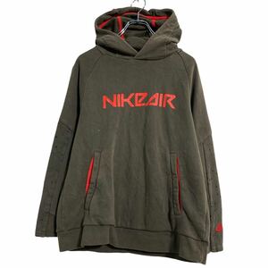 NIKE プリント スウェット パーカー L ブラウン ナイキ プルオーバー 古着卸 アメリカ仕入 a609-6355