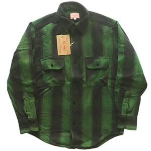 格安ビッグマイク BIG MIKEダブルフェイスフランネルシャツ GREEN/BLACK 新品 Sサイズ CAMCO