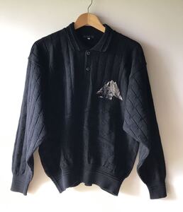 ☆超美品・ブラックピア・セーター・毛100%・黒・サイズL