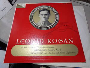 レオニード・コーガン,LEONID KOGAN PLAYS SARASATE:CARMEN FANTASY,VIEUXTEMPS & SAINT-SAENS(USA/Westminster:XWN 18228 B/S DG LABEL LP