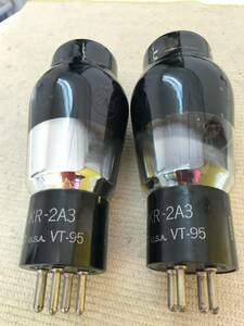 直熱 オーディオ用三極電力増幅管 KEN-RAD JAN-CKR-2A3/VT95 2本