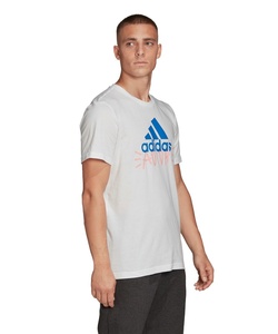 【新品タグ付き】adidas アディダス★吸汗速乾 半袖Ｔシャツ★GLZ17★3,289円の品【Oサイズ】白