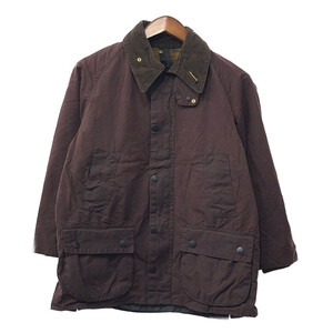 イングランド製 Barbour バブアー BEDALE ビデイル オイルドジャケット ワインレッド (メンズ 38) Q3822