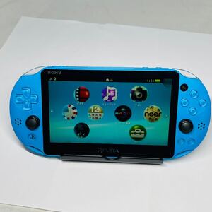 ★1円〜 動作確認済 FW3.74 動作確認済 SONY PS Vita PCH-2000 ZA23 アクアブルーWi-Fiモデル 本体 Play Station AQUA BLUE