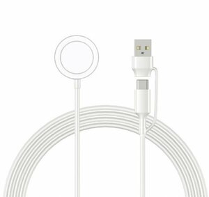 169★2個セットアップルウォッチ 充電器 Apple Watchワイヤレス マグネット式(USB-A＆TYPE-C-WCL) Series9/8/7/6/5/4/3/2/1/SE/Ultra対応②