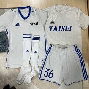 大成高等学校 支給品 公式戦 ユニフォーム パンツ ソックス 4点セット 実使用 非売品 Jリーグ 関東大会優勝 白