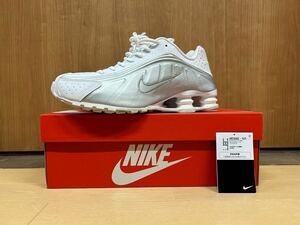 WMNS SHOX R4 "WHITE METALLIC SILVER" AR3565-101 （ホワイト/ホワイト/メタリックシルバー/マックスオレンジ）USED