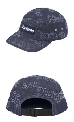 Supreme Lasered Denim Camp Cap "Indigo"