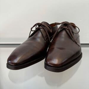 ジョンロブ◆2アイレット◆ダービー◆シューズ◆ブラウン 6 1/2 E JOHN LOBB レザーシューズ 革靴 ビジネスシューズ レースアップ メンズ