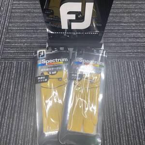 FJ　フットジョイ　スペクトラム　イエロー　Lサイズ　２枚セット☆新品☆