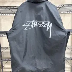 ステューシー　stussy コーチジャケット　黒　ブラック