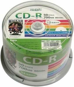 単品 スピンドルケース 50枚 MAG-LAB HI-DISC データ用CD-R HDCR80GP50 (700MB 52倍速 5