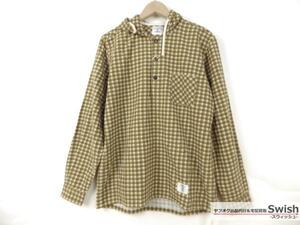 Z177■BEDWIN ベドウィン■新品　L/S PULLOVER HOODED SHIRTS FADED ALAN シャツ パーカー 2 BROWN■