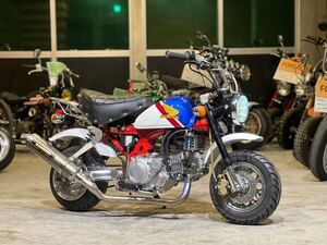 モンキー　車体　5.5j フルカスタム トリコロール シャコタン ワンオフ 太足 ゴリラ ダックス シャリー カブ 125cc 神戸 陸送可能