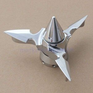 ブレイド スピニング フロント アクスルカバー アクスルナットキャップ ハーレー ダイナ ソフテイル ツーリング Dyna V-Rod クローム