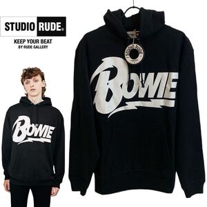 STUDIO RUDE スタジオルード RUDE GALLERY ルードギャラリー 新品 DAVID BOWIE デヴィッドボウイ LOGO HOODIE フードパーカー M アーカイブ