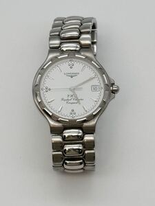 Y12044 LONGINES ロンジン コンクエスト L1.627.4 パーペチュアルカレンダー ホワイト文字盤 稼働品