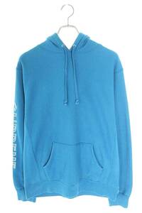 シュプリーム パーカー 18SS Sleeve Embroidery Hooded Sweatshirt サイズ:M エンブロイデリーフーデッドスウェットパーカー 中古 OM10