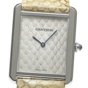 カルティエ CARTIER W5200021 タンクソロ LM 蛇柄 クォーツ メンズ _845738