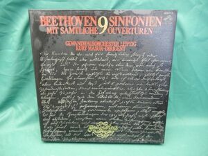 希少盤 ● BEETHOVEN 9 SINFONIEN MIT SMTLICHE OUVERTREN ● 9枚組 BOX ● gewandhaus ● VICTOR レコード